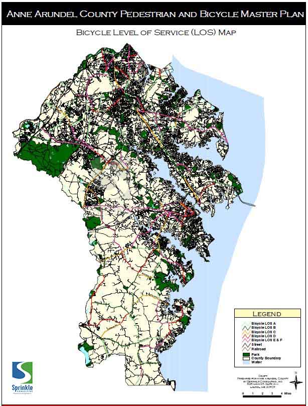Anne Arundel County Md Pedestrian And Bicycle Master Plan Landis Evans Partners 6612